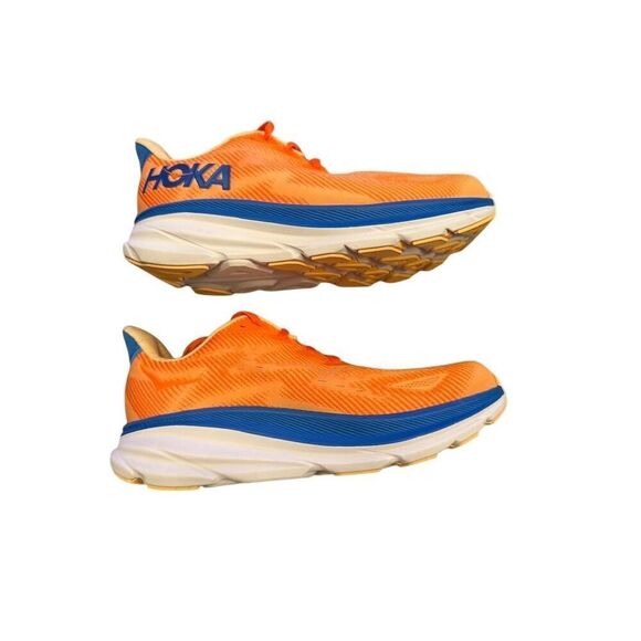 Hoka One One Clifton 9 Men's Wide Running Shoes Orange Size 8.5 Wide - Picture 3 of 13